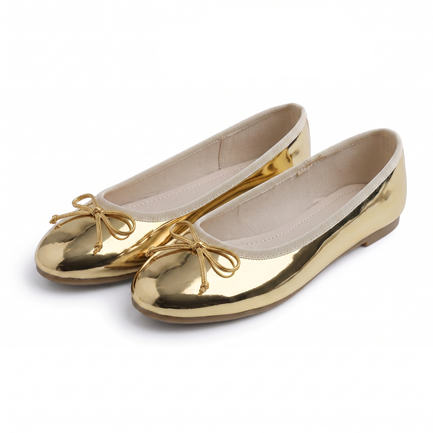 Feversole Women's Bling Soft Cushioned Comfort Flats Sparkle Party Ballets Mirror Patent