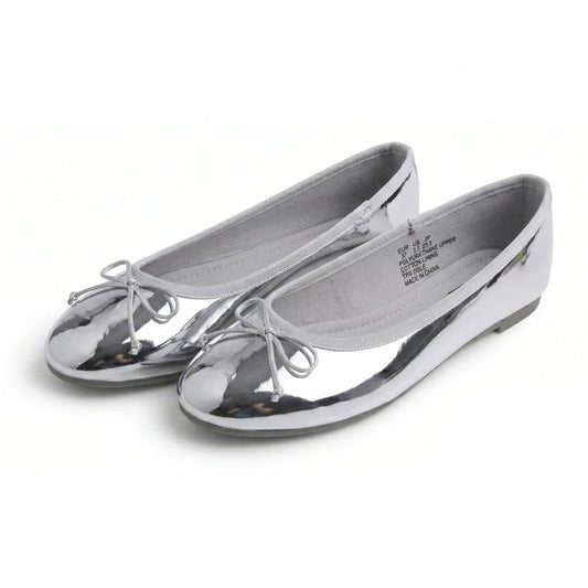 Feversole Women's Bling Soft Cushioned Comfort Flats Sparkle Party Ballets Mirror Patent