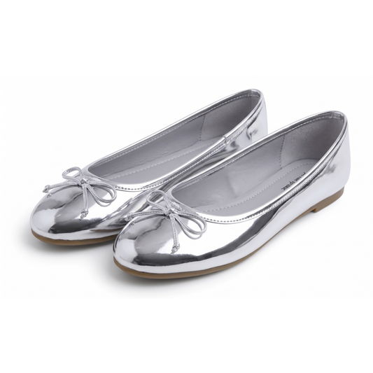 Feversole Women's Bling Soft Cushioned Comfort Flats Sparkle Party Ballets Mirror Patent