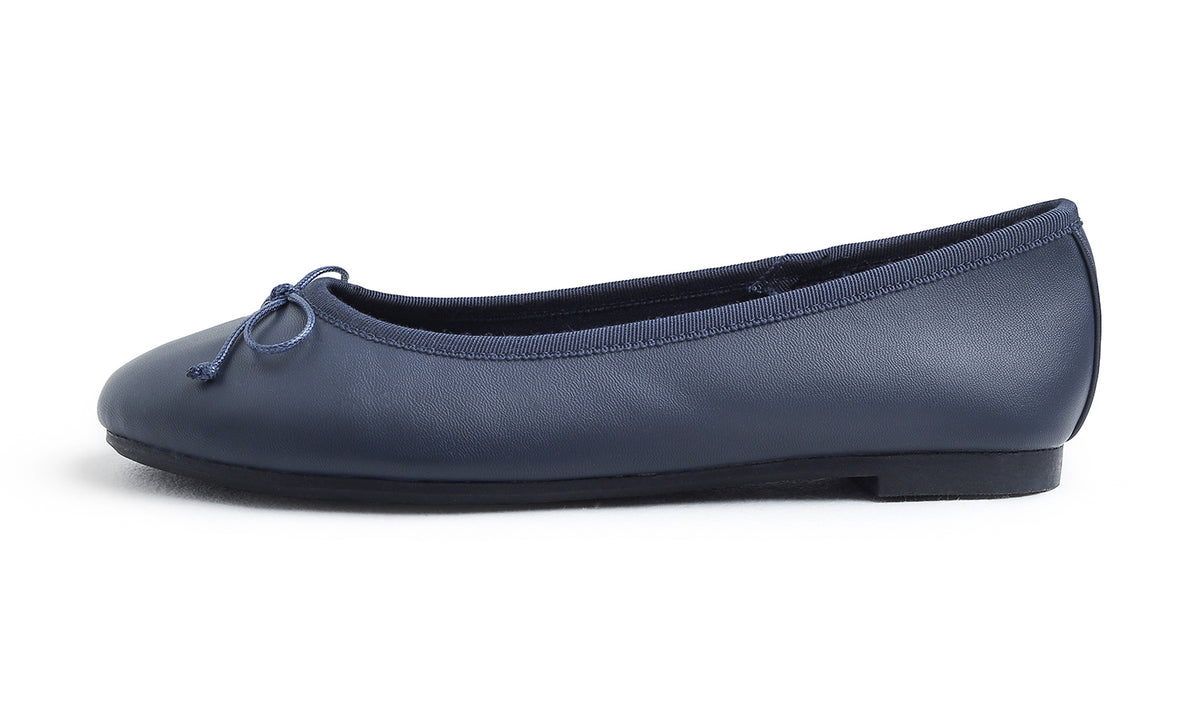 Feversole Women's Bow Tie Fashion Dress Slip On Shoes Round Toe Ballet Flat Vegan Leather