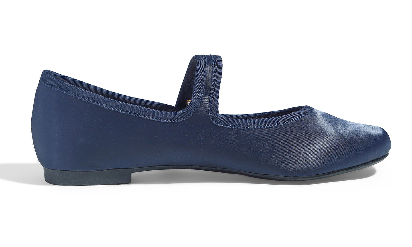 Feversole Mary Jane Flat - Navy