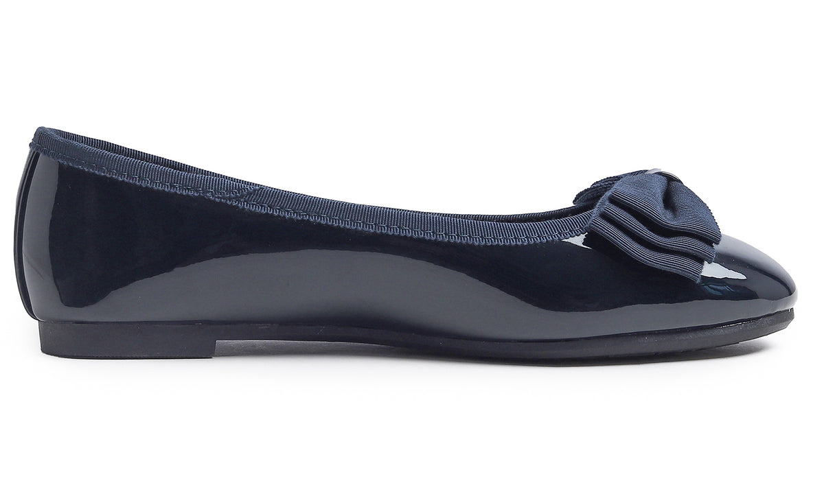 Feversole Women's Round Toe Cute Bow Trim Ballet Flats Dolly Shoes