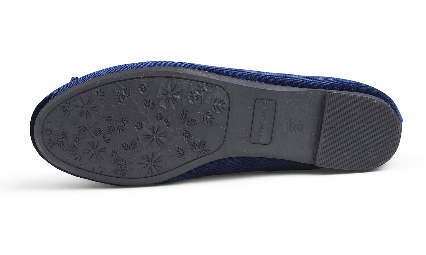Feversole Women's Ultra Soft Colorful Memory Foam Cushioned Faux Suede Home Ballet Flats Velvet