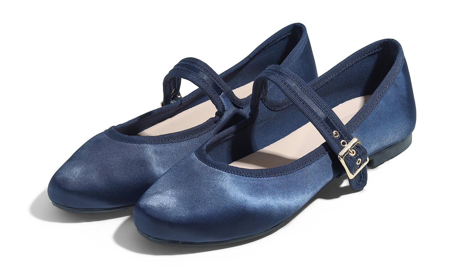 Feversole Mary Jane Flat - Navy