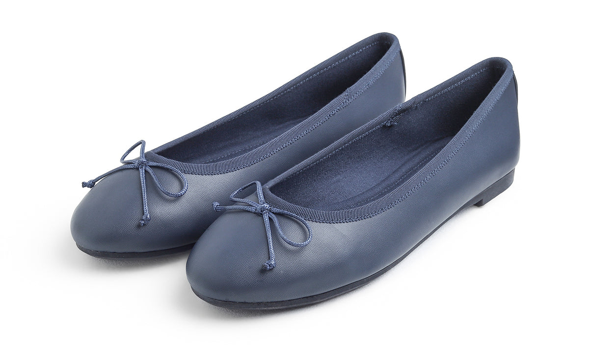 Feversole Women's Bow Tie Fashion Dress Slip On Shoes Round Toe Ballet Flat Vegan Leather