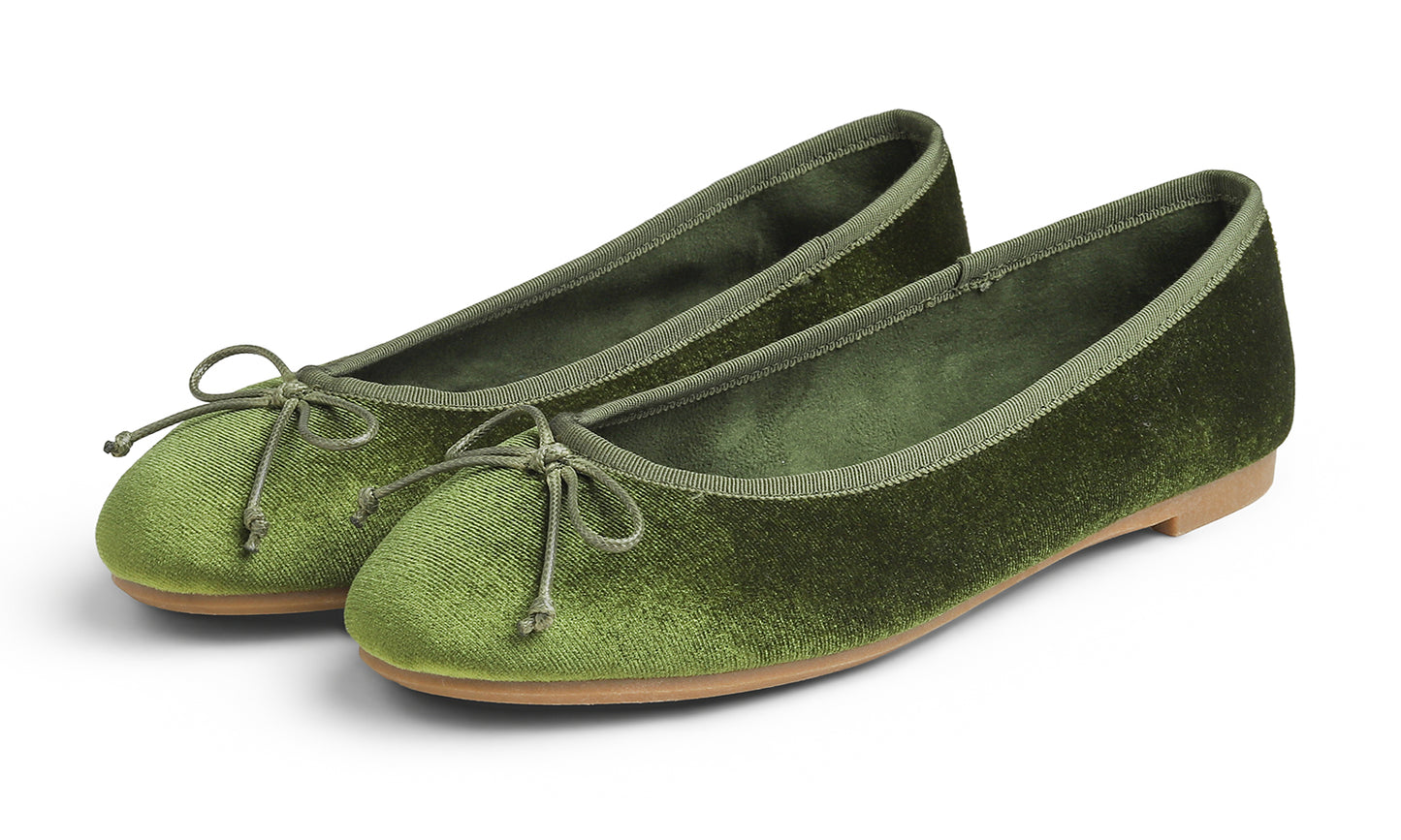 Feversole Women's Ultra Soft Colorful Memory Foam Cushioned Faux Suede Home Ballet Flats Velvet