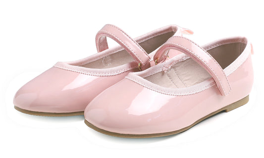 Feversole Girls Cute Dress Mary Jane Shoes Soft Party Holiday Ballet Flats Patent Vegan Leather