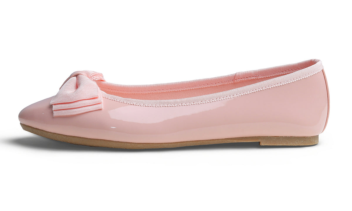 Feversole Women's Round Toe Cute Bow Trim Ballet Flats Dolly Shoes