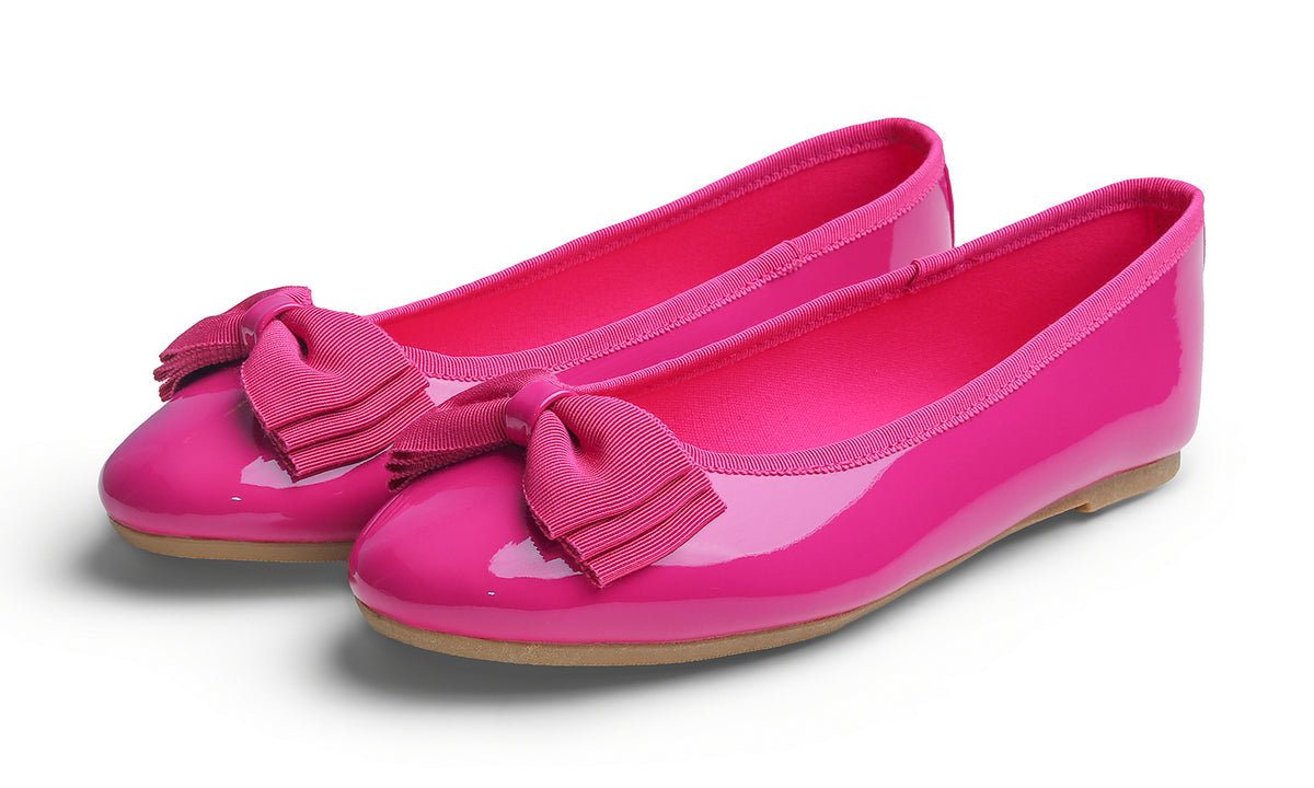 Feversole Women's Round Toe Cute Bow Trim Ballet Flats Dolly Shoes