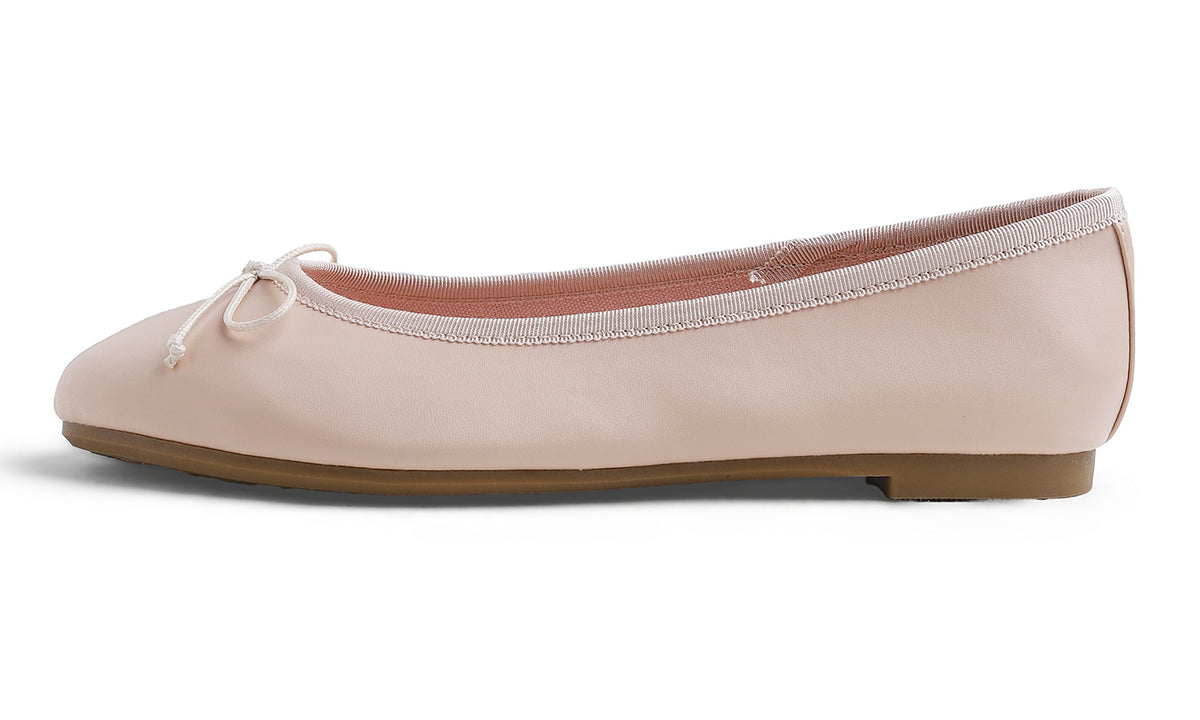 Feversole Women's Bow Tie Fashion Dress Slip On Shoes Round Toe Ballet Flat Vegan Leather