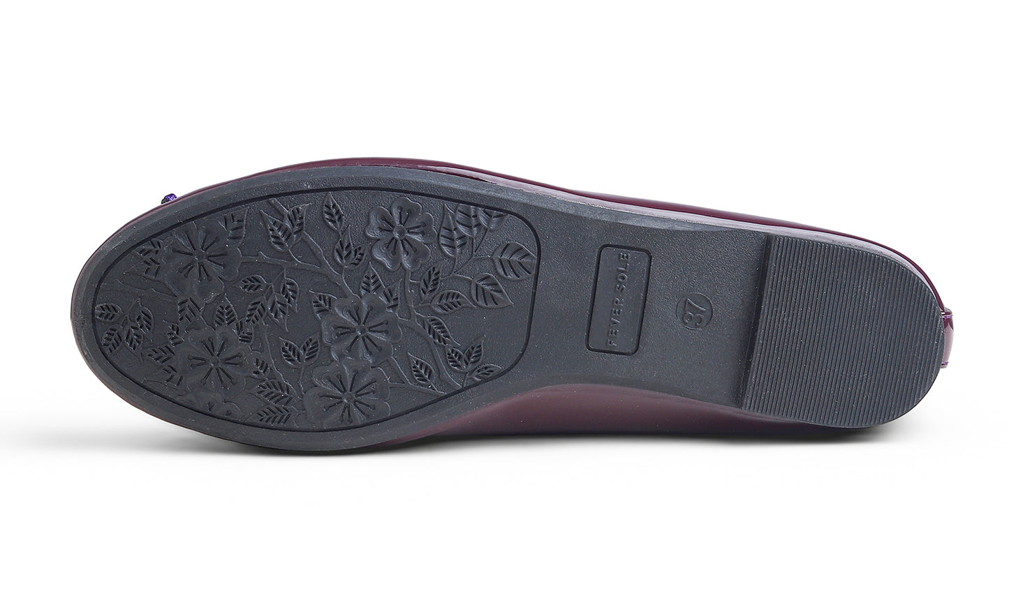 Feversole Women's Bling Soft Cushioned Comfort Flats Sparkle Party Ballets Patent