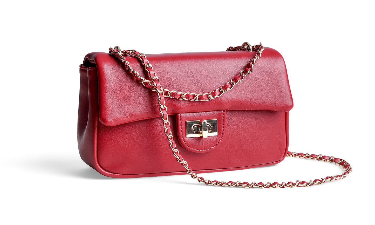 Feversole Crossbody Bag Vegan Leather Women Retro Small Saddle Satchel Shoulder Bag Tote With Long Adjustable Strap