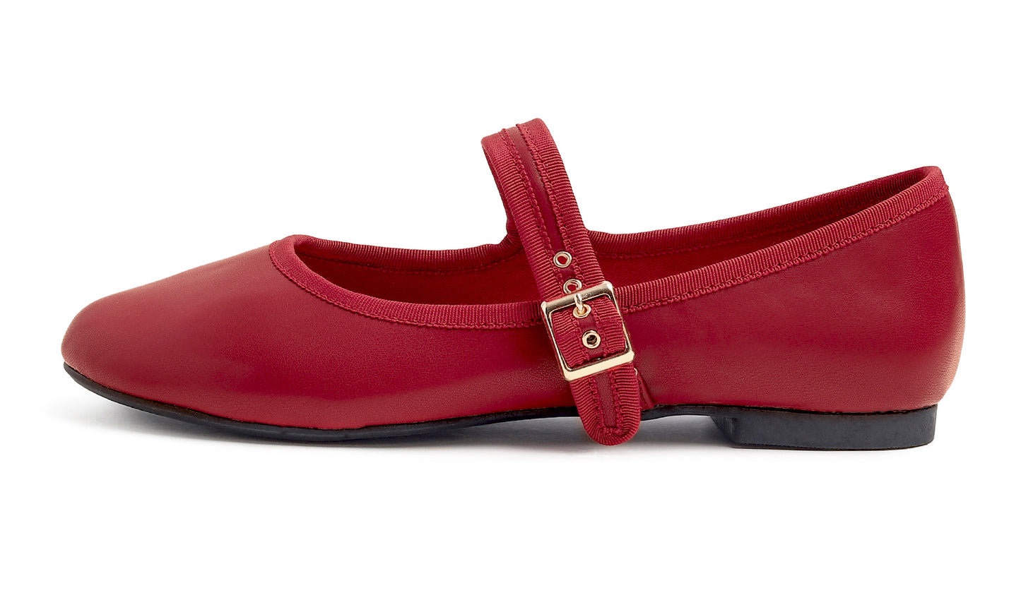 Feversole Women's Soft Cushion Extra Padded Comfort Round Toe Mary Jane Metal Buckle Fashion Ballet Flats Walking Shoes