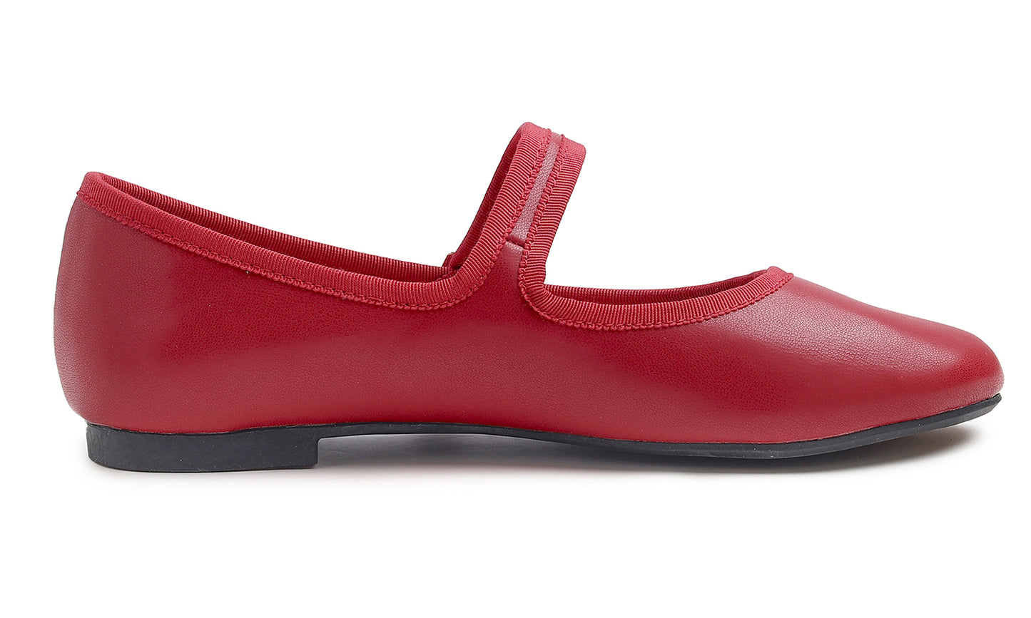 Feversole Women's Soft Cushion Extra Padded Comfort Round Toe Mary Jane Metal Buckle Fashion Ballet Flats Walking Shoes