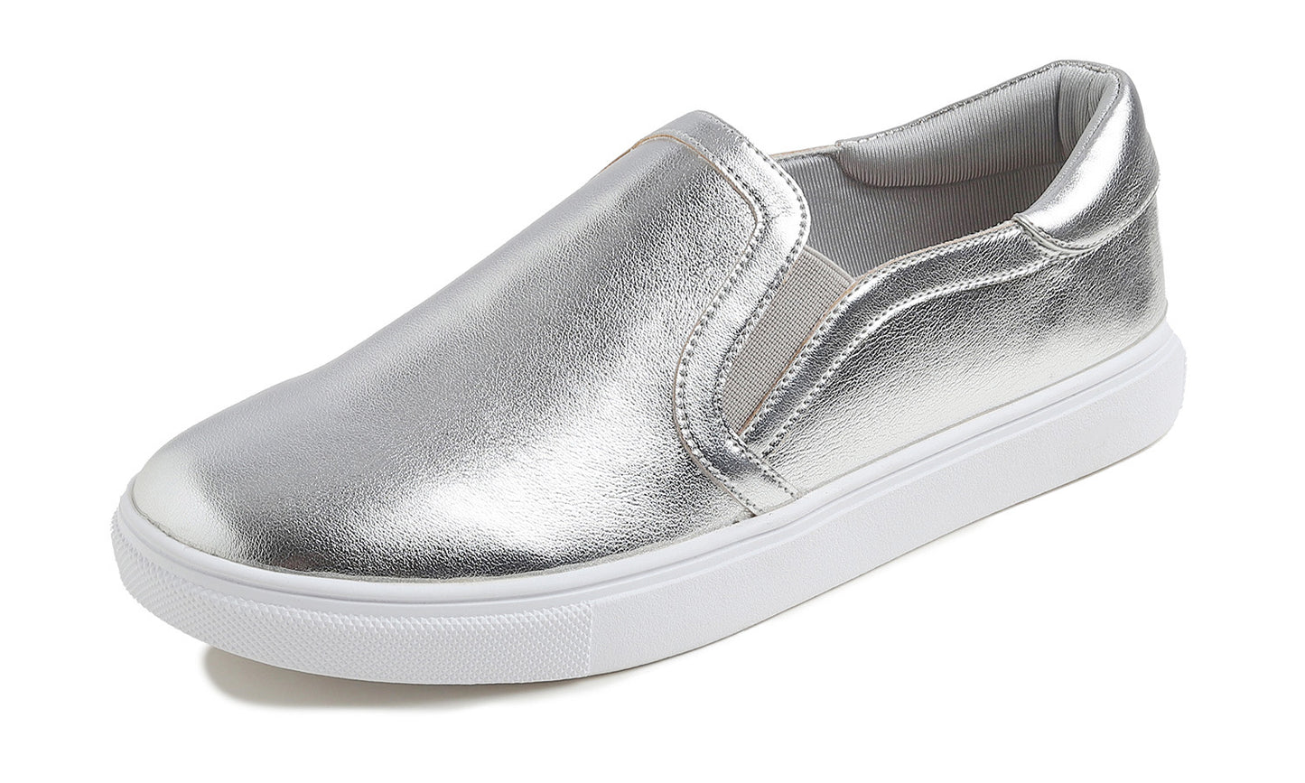 Feversole Women's Casual Slip On Sneaker Comfort Walking Loafer Flats Vegan Leather