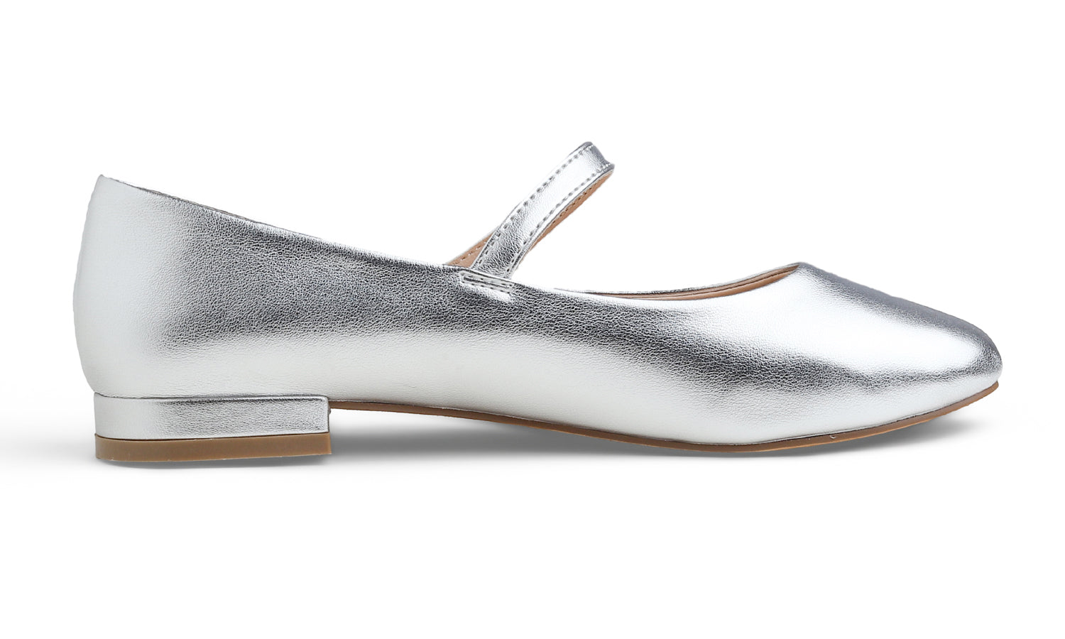 Feversole Slip-On Flat - Silver