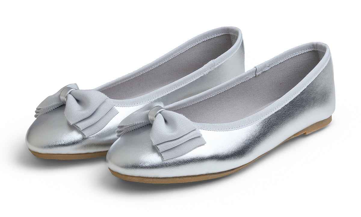 Feversole Women's Round Toe Cute Bow Trim Ballet Flats Dolly Shoes