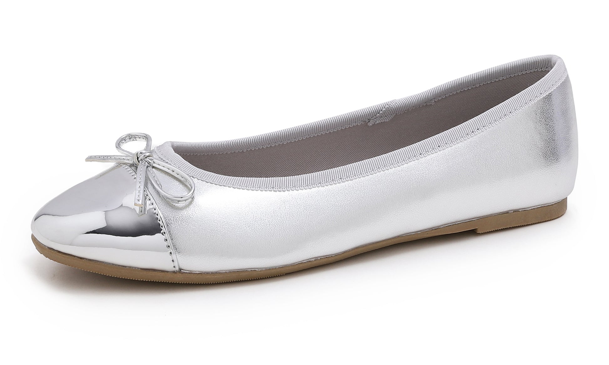 Feversole Ballet Flat - Silver