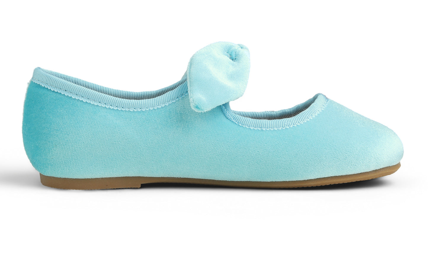 Feversole Girls Cute Dress Mary Jane Shoes Little Kids Casual Buckle Strap Flats Velvet Bow Elastic