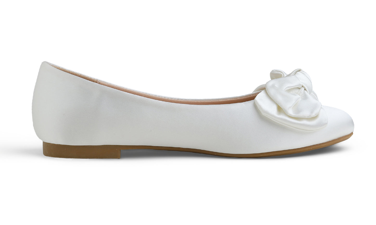 Feversole Ballet Flat - White