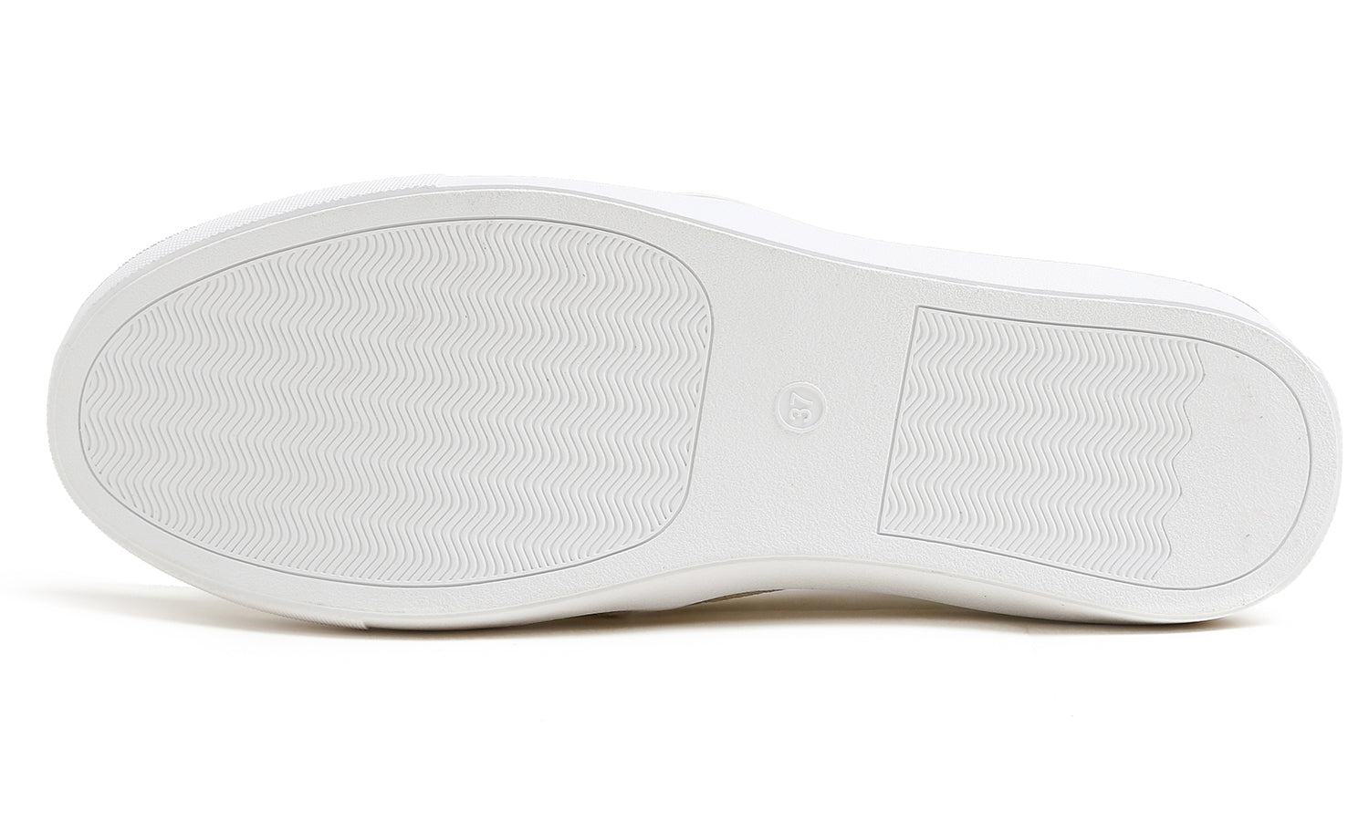 Feversole Women's Glitter White Slip On Sneaker Casual Flat Loafers