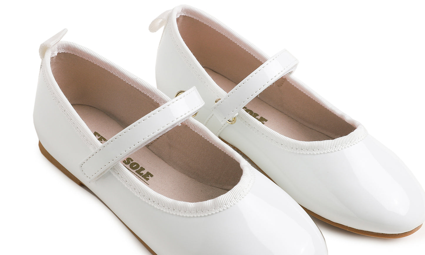 Feversole Girls Cute Dress Mary Jane Shoes Soft Party Holiday Ballet Flats Patent Vegan Leather
