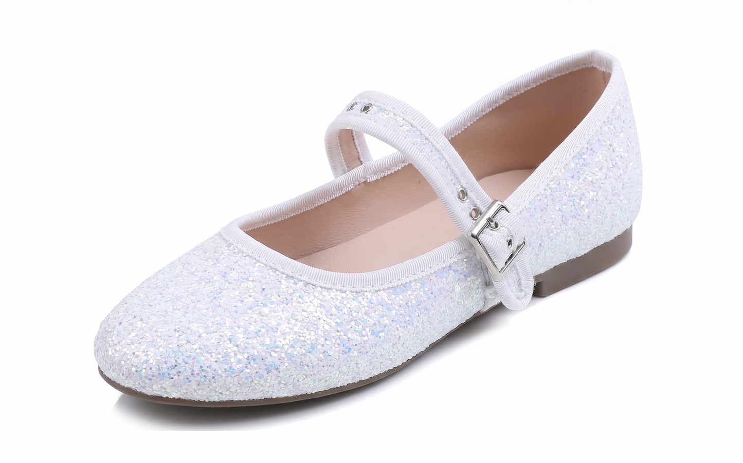 Feversole Women's Soft Cushion Extra Padded Comfort Round Toe Mary Jane Metal Buckle Fashion Ballet Flats Walking Shoes