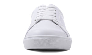 Feversole Women's Featured PU Leather White Lace Up Sneaker