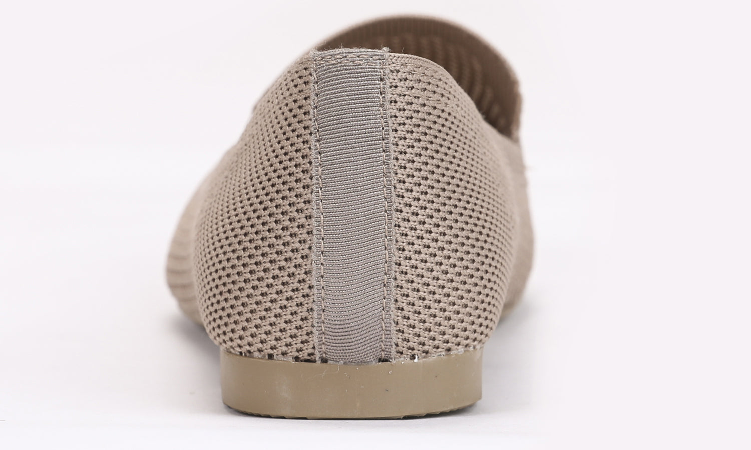 Feversole Women's Woven Fashion Breathable Knit Flat Shoes Khaki Loafer